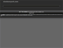 Tablet Screenshot of nineteenyork.com
